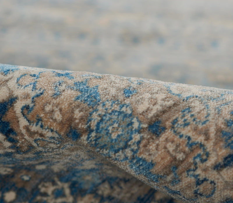 Tapis Traditionnel Ariana 2'6\" x 8'0\" en Bleu
