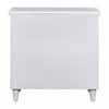 U_Style 28 Inch Painted Nightstand with 3 Smooth-Glide Drawers and Rubberwood Legs, White | U_Style Table de Nuit Peinte 28 po avec 3 Tiroirs a Glissiere Douce et Pieds en Bois de Caoutchouc, Blanc