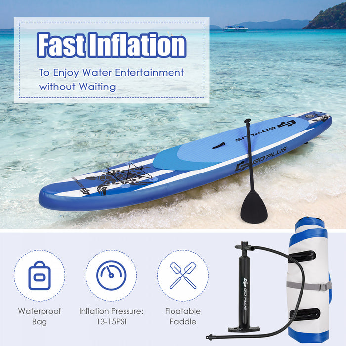 Marque Go Plus Stand Up Paddle 3.35 M Gonflable Stand Up Paddle Avec Sac De Transport Pagaie Aluminium
