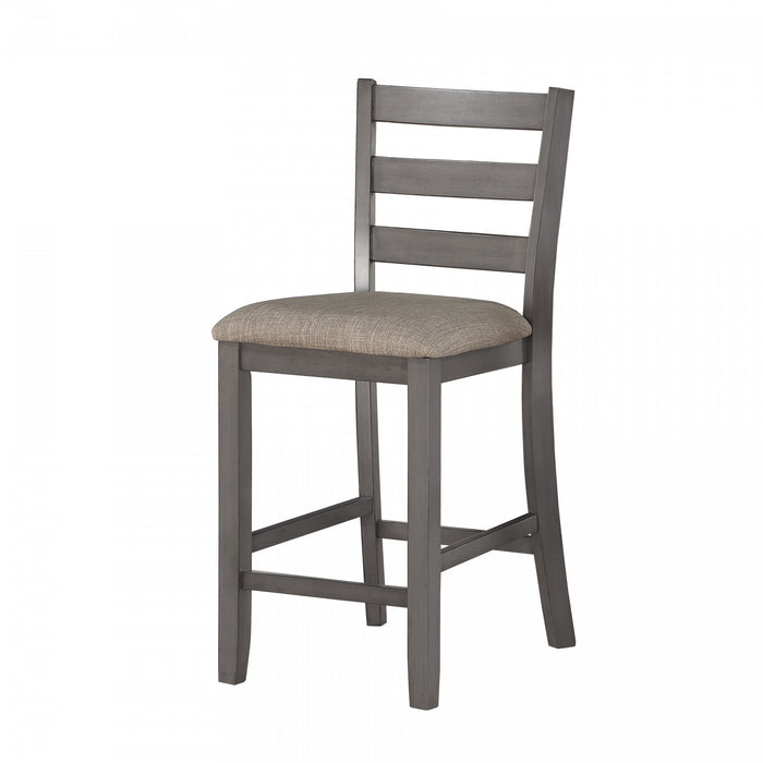 Ensemble De Salle A Manger A Hauteur De Comptoir Mosse Gris, 5 Pieces