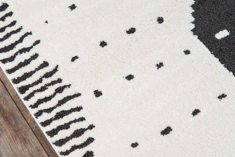 Tapis Contemporain Lyra 7'6\" x 9'6\" en Ivoire