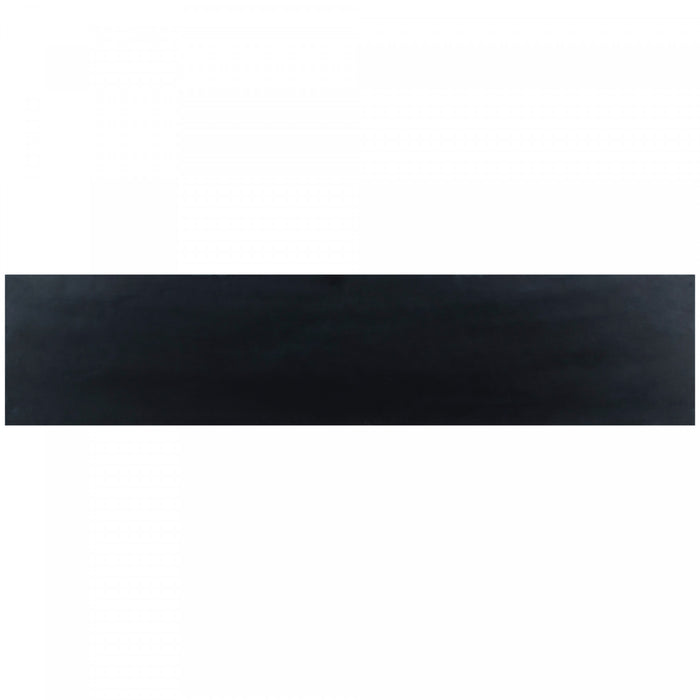 Table d'entree Ava 62,2'' avec tiroirs et etageres ouvertes, noire