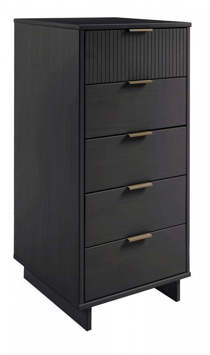 Ensemble de commode 2 pieces Granville Modern en gris charbon