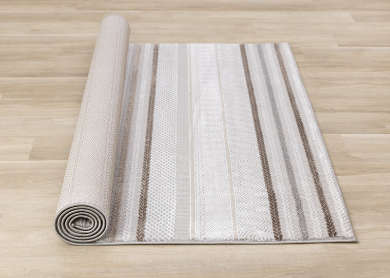 Carpette London à rayures pour l'intérieur - 5 pi 3 po x 7 pi 7 po