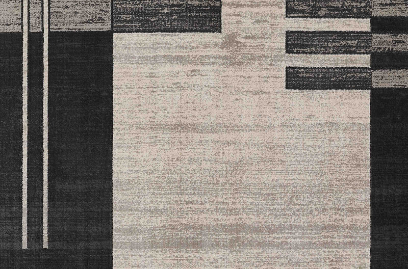 Tapis Contemporain Sorelle 5'1\" x 7'7\" en Gris