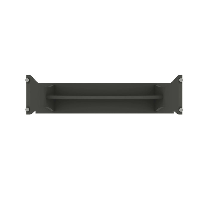 Banc de salle a manger Coney style mid-century moderne en gris charbon - Lot de 2
