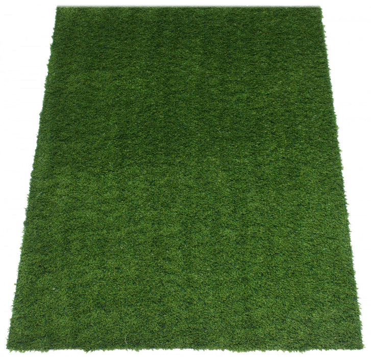 Tapis en Gazon Synthetique Contemporain 5'0\" x 7'0\" en Vert