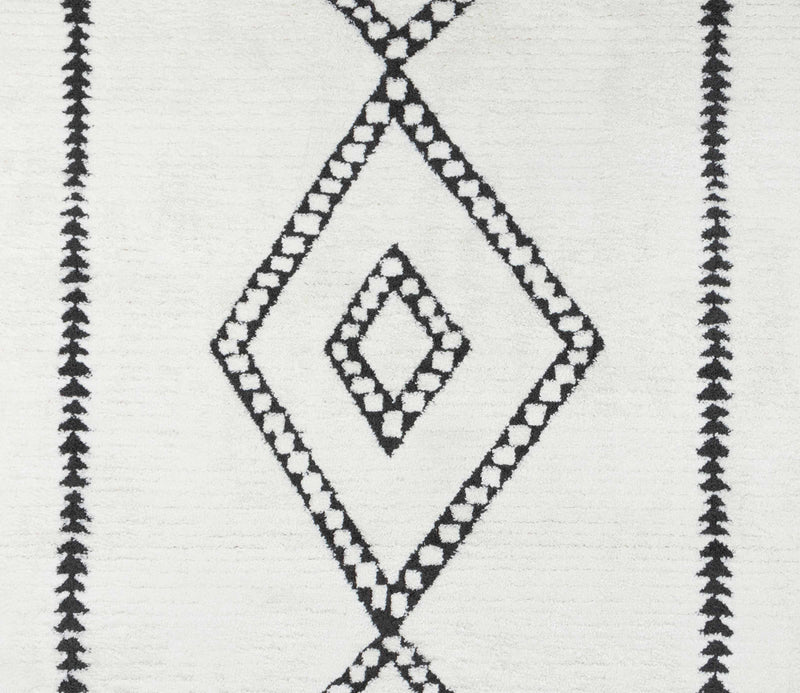 Tapis Contemporain Zelda 5'3\" x 7'2\" en Ivoire