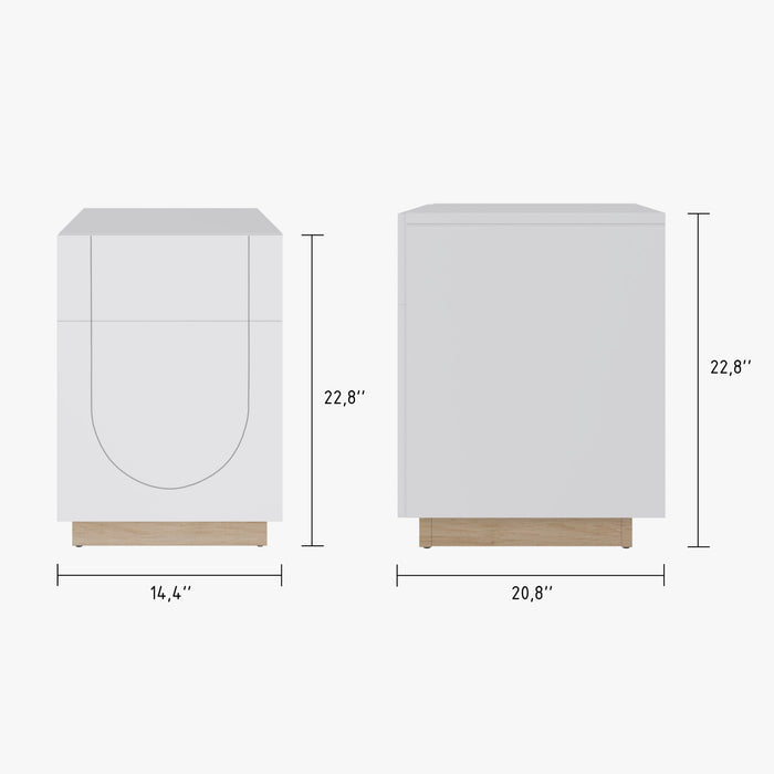 Table d’appoint Nauraa Nordika - blanche