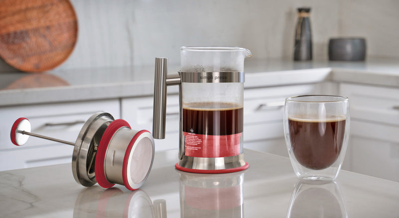 Cafetière à piston Simpli Press écologique et de qualité supérieure - SIM-340-RED