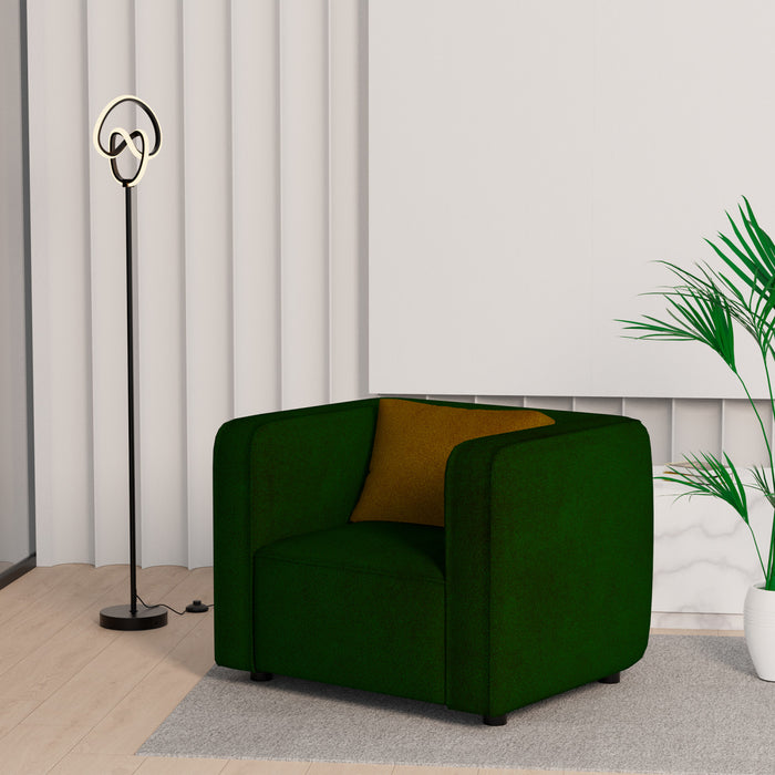 Lampe à pied à conception circulaire tordue à DEL de 58 po noir mat