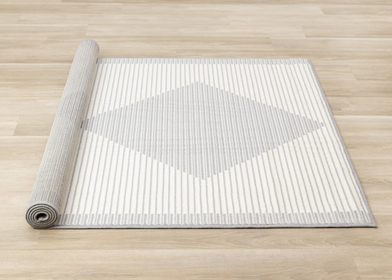Carpette Florence à motif de diamants pour l’intérieur - 4 pi 7 po x 6 pi 7 po