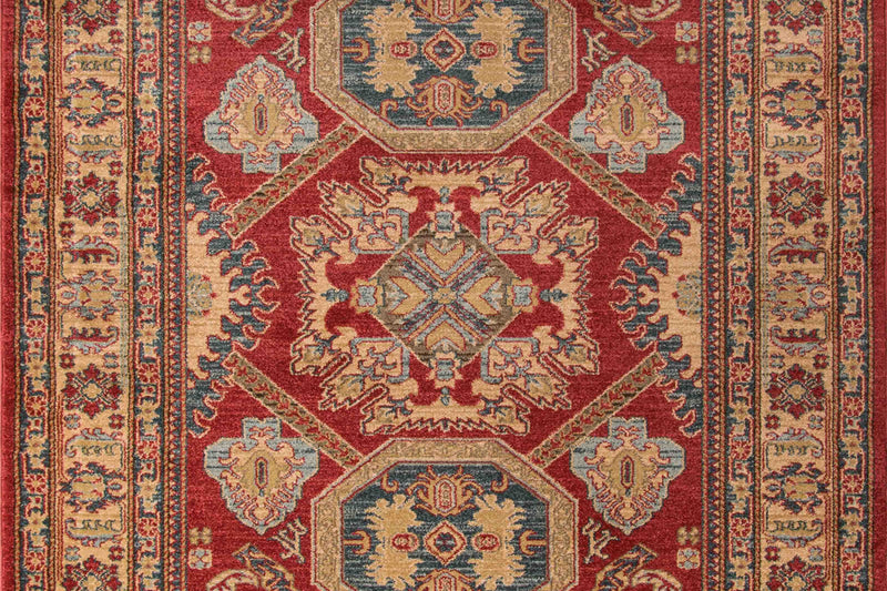 Tapis Traditionnel Aisha 9'3\" x 12'6\" en Rouge