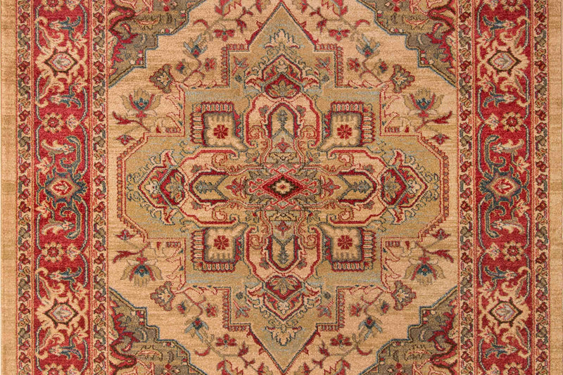 Tapis Traditionnel Lux 9'3\" x 12'6\" en Ivoire