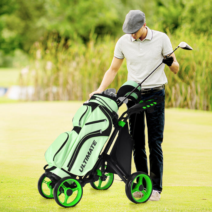 Chariot De Golf 4 Roues Goplus