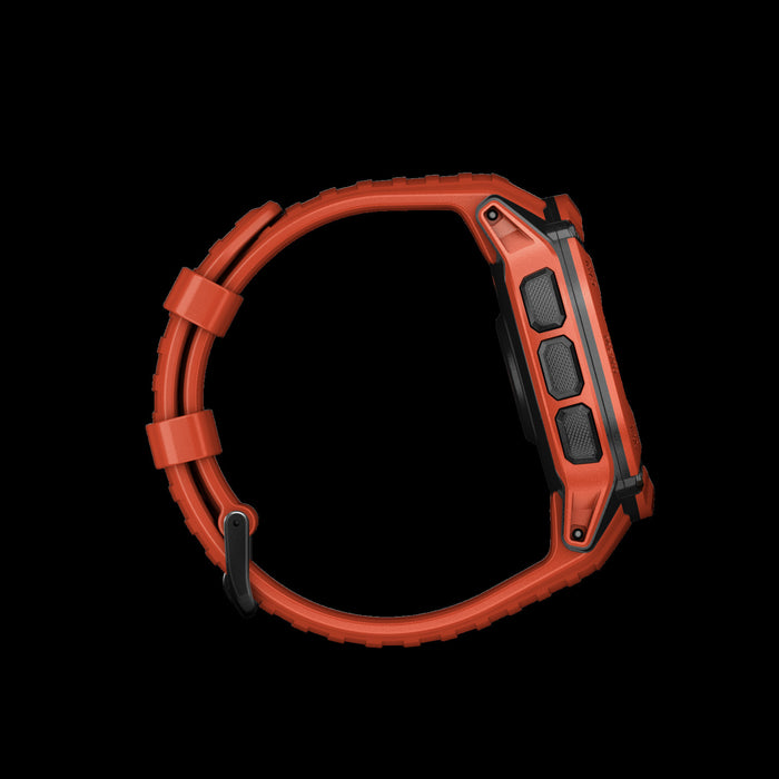 Montre Connectee Garmin Instinct® 2x Solar Gps - Suivi De La Sante Et De La Condition Physique Avec Gnss Multi-bande - Rouge Flamme