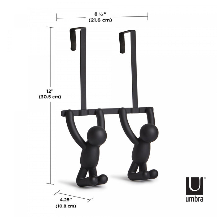 Crochets doubles pour porte Buddy de Umbra - noirs