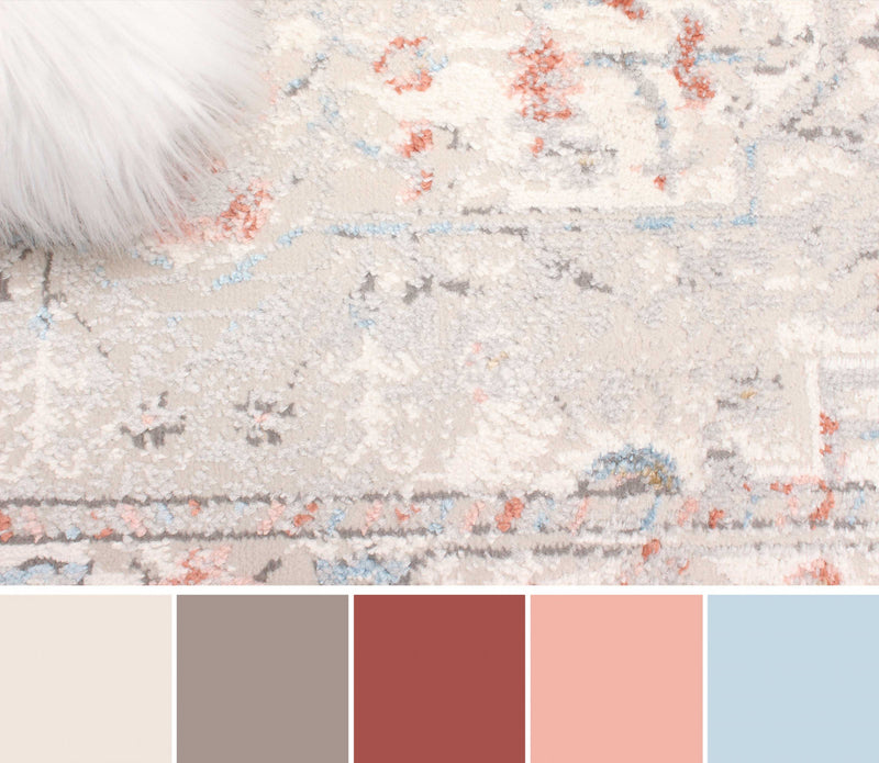 Tapis Traditionnel Mira 8'0\" x 10'0\" en Ivoire