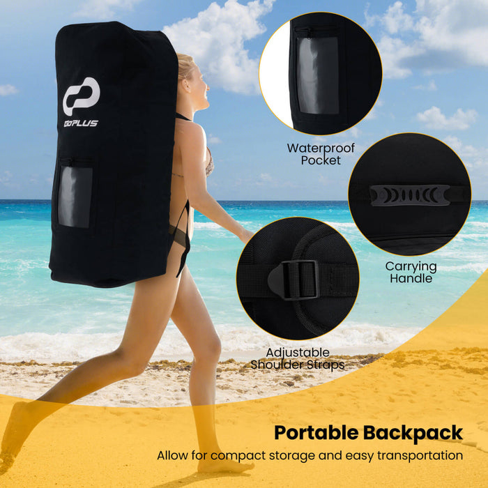 Petit Conseil Gonflable De Sup Goplus, Conseil De Pagaie Portable Avec Des Anneaux 5d Se Tiennent Sur Le Conseil De Pagaie Pour La Jeunesse Et L'adulte Orange