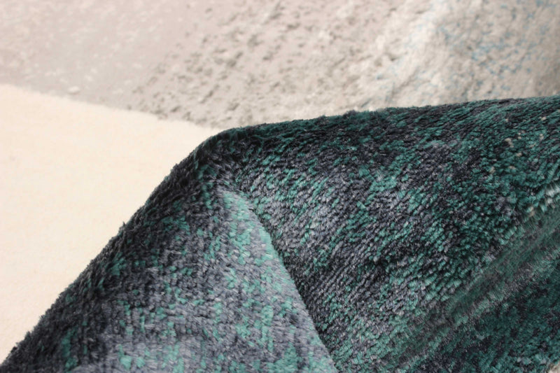 Carpette Rylie bleu sarcelle - 8 pi 0 po x 10 pi 0 po