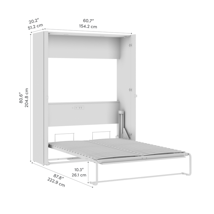Lit double escamotable Avalon de Bestar de 61 po (L)