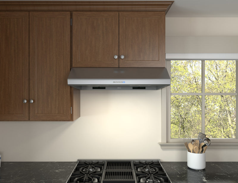Hotte de cuisinière sous l’armoire Hurricane de Zephyr de 30 po - acier inoxydable - AK2500CS