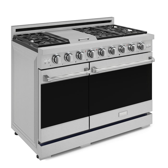 Cuisinière à gaz amovible de style professionnel collection Gordon Ramsay de Thor Kitchen de 48 po - RSG48E