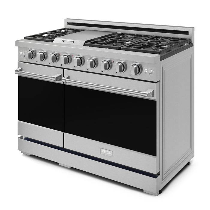 Cuisinière à gaz amovible de style professionnel collection Gordon Ramsay de Thor Kitchen de 48 po - RSG48E