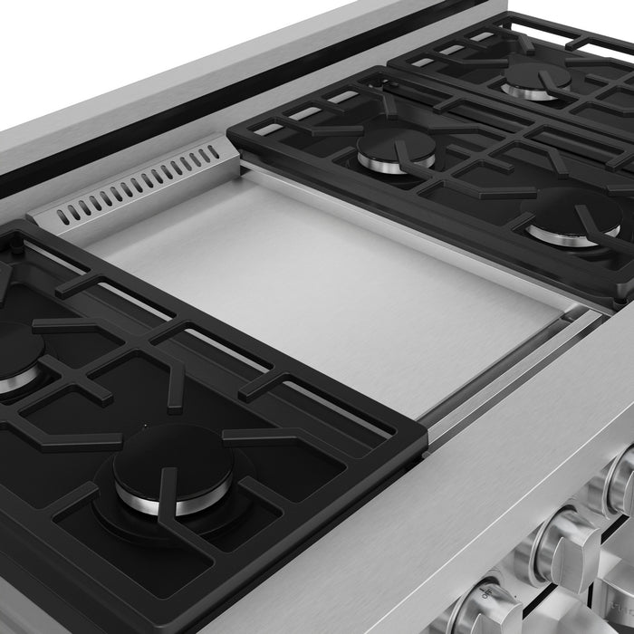 Cuisinière à gaz amovible de style professionnel collection Gordon Ramsay de Thor Kitchen de 48 po - RSG48E