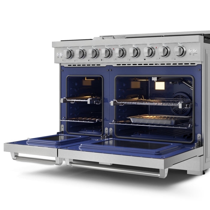 Cuisinière à gaz amovible de style professionnel collection Gordon Ramsay de Thor Kitchen de 48 po - RSG48E