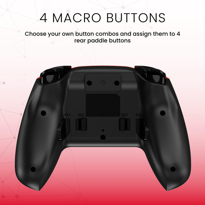 Manette sans fil Pro de Surge rouge fluo pour console Nintendo Switch