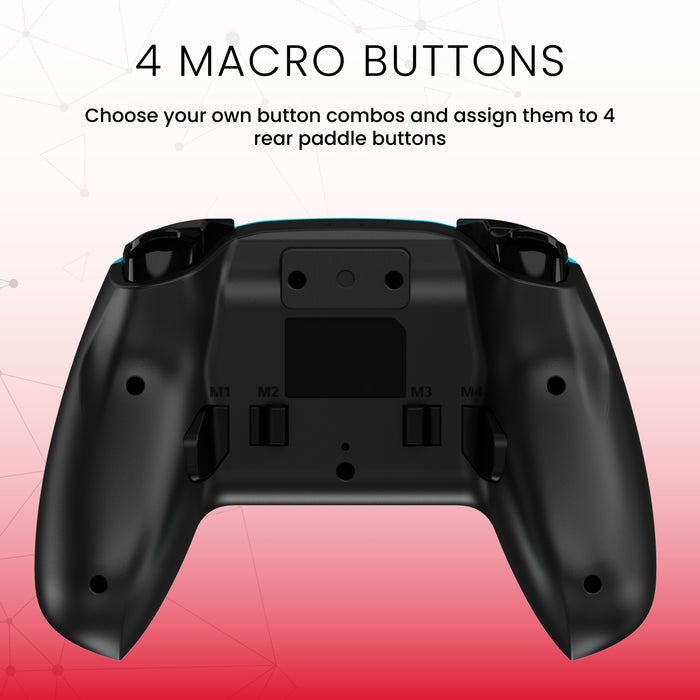 Manette sans fil Pro de Surge bleu fluo pour console Nintendo Switch