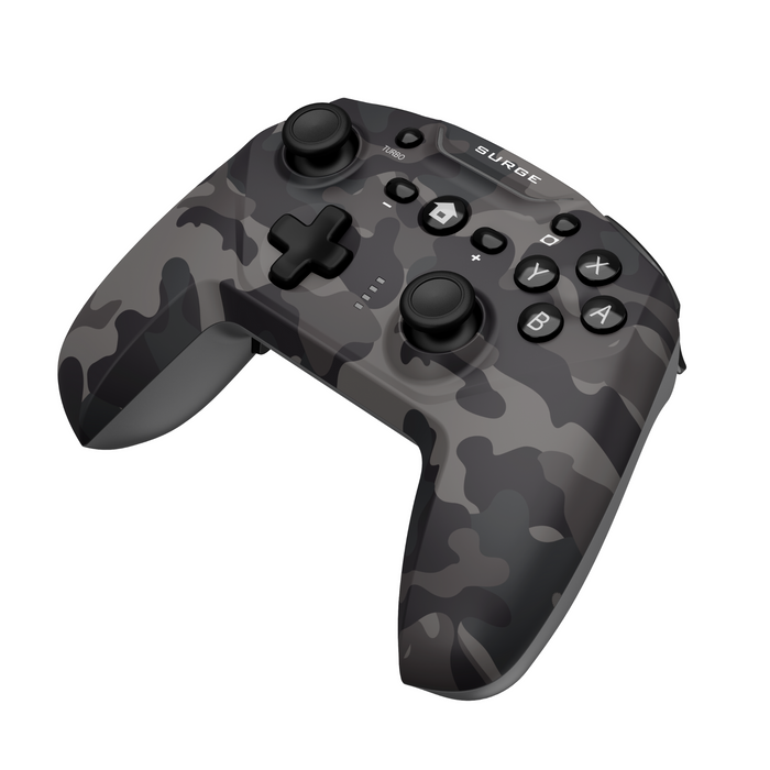 Manette sans fil Pro de Surge gris camouflage pour console Nintendo Switch