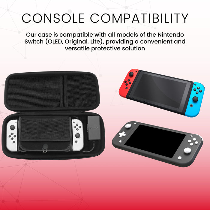 Étui gris foncé Surge pour console Nintendo Switch modèle DELO