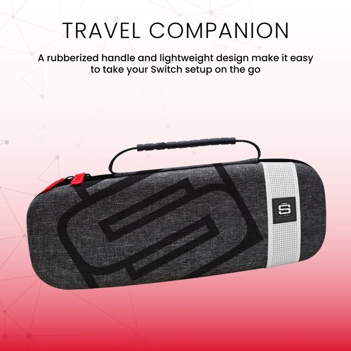 Étui gris foncé Surge pour console Nintendo Switch modèle DELO