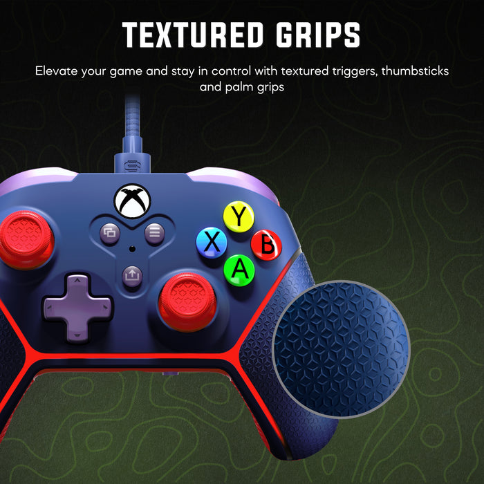 Manette Microwatt Junior Livewire de Surge bleue pour consoles Xbox de séries X et S