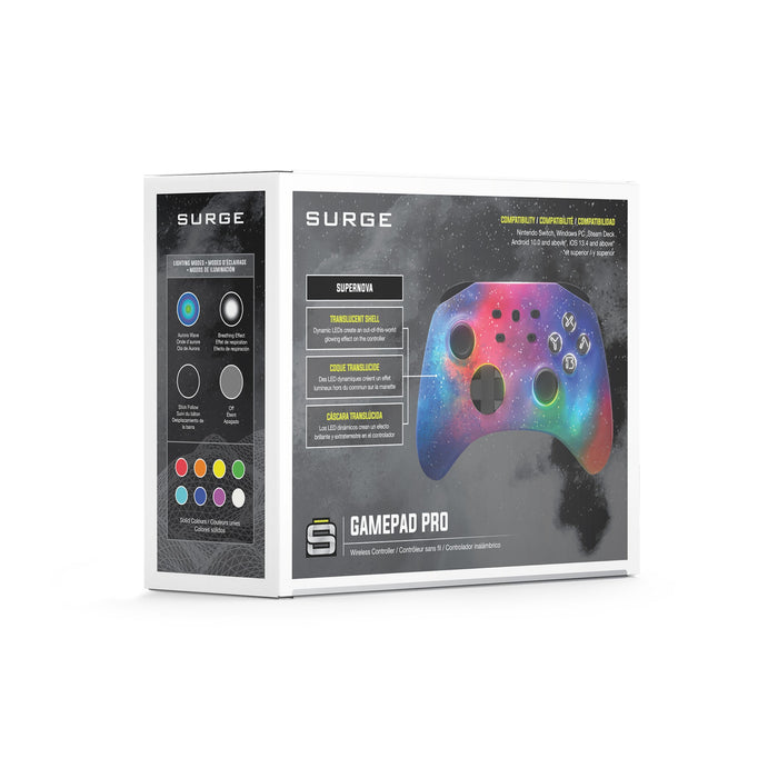 Manette sans fil Pro de Surge de série Supernova pour console Nintendo Switch
