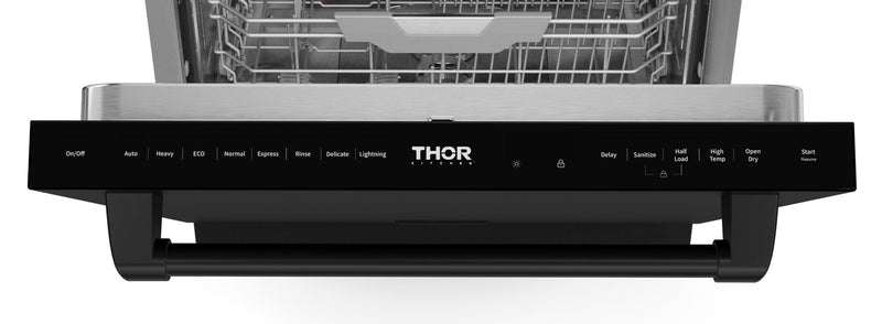 Lave-vaisselle collection Gordon Ramsay de Thor Kitchen de 24 po avec commandes sur le dessus - DW24X8BA00