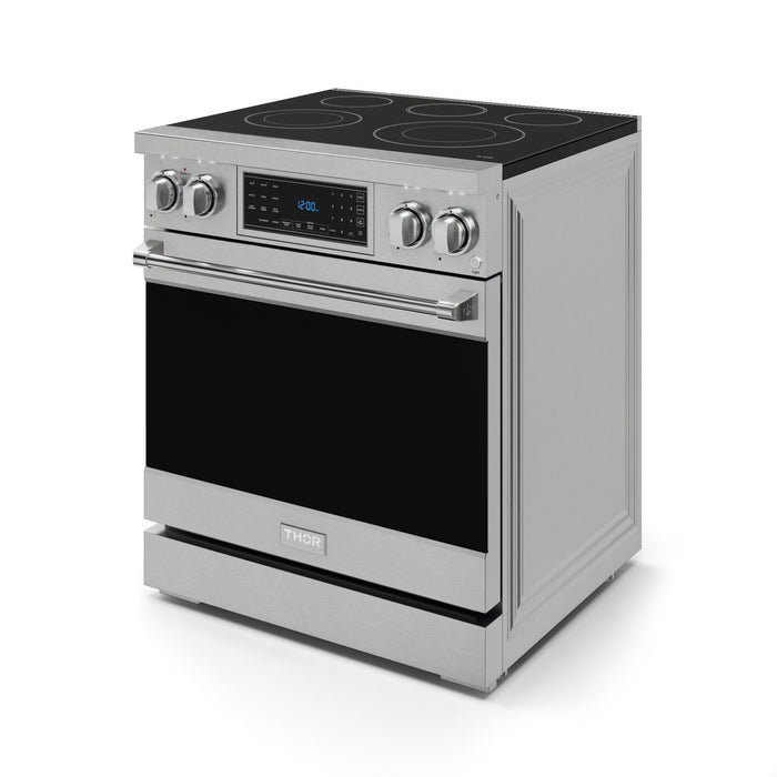 Cuisinière électrique amovible de style professionnel collection Gordon Ramsay de Thor Kitchen de 30 po avec panneau de commande tactile inclinable - RSE30