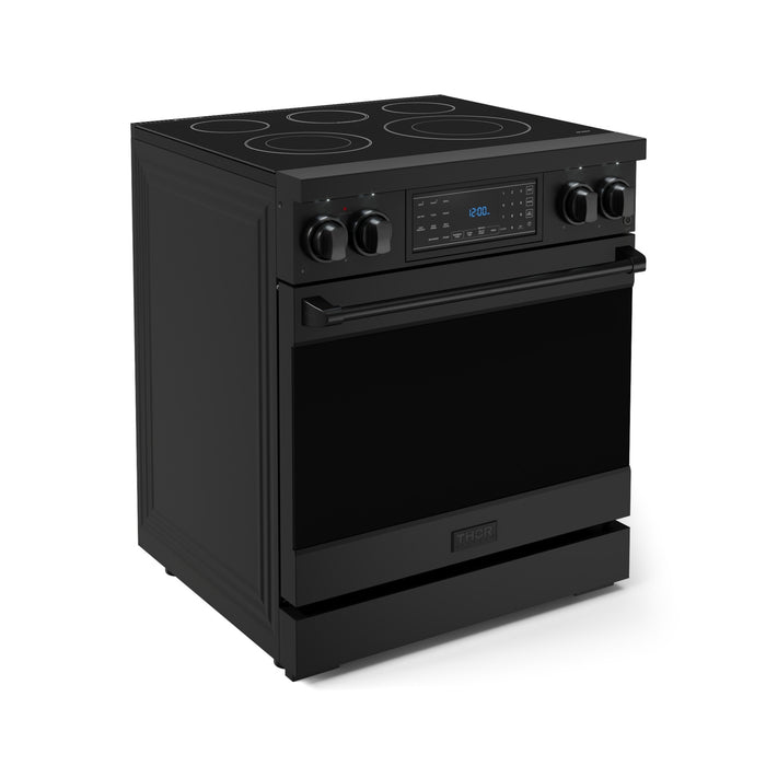 Cuisinière électrique amovible de style professionnel collection Gordon Ramsay de Thor Kitchen de 30 po avec panneau de commande tactile inclinable - RSE30B
