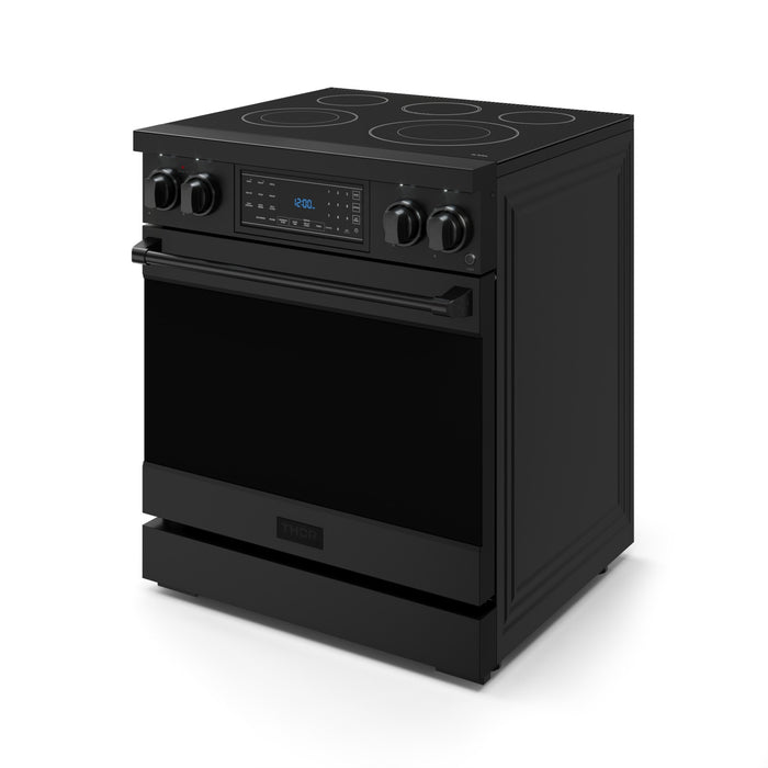 Cuisinière électrique amovible de style professionnel collection Gordon Ramsay de Thor Kitchen de 30 po avec panneau de commande tactile inclinable - RSE30B