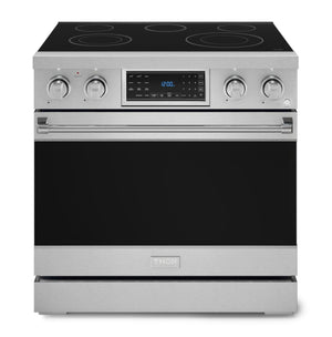 Cuisinière électrique amovible de style professionnel collection Gordon Ramsay de Thor Kitchen de 36 po avec panneau de commande tactile inclinable - RSE36