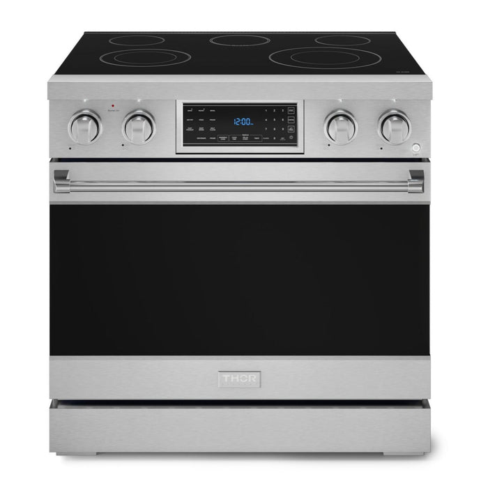 Cuisinière électrique amovible de style professionnel collection Gordon Ramsay de Thor Kitchen de 36 po avec panneau de commande tactile inclinable - RSE36