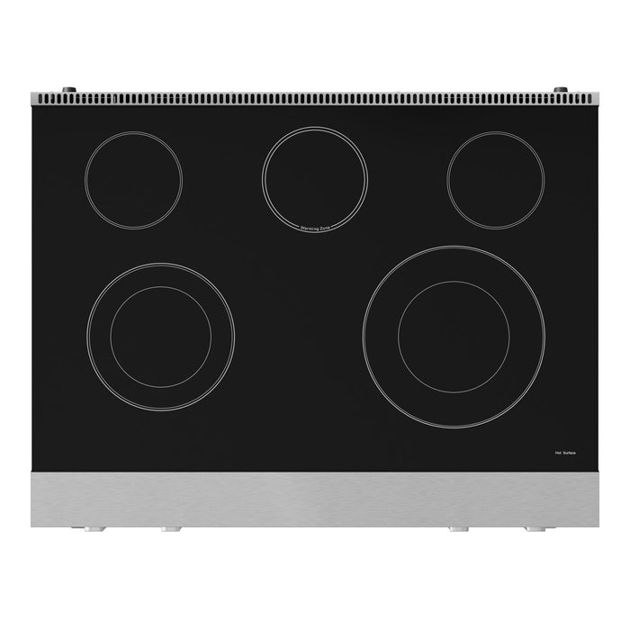 Cuisinière électrique amovible de style professionnel collection Gordon Ramsay de Thor Kitchen de 36 po avec panneau de commande tactile inclinable - RSE36