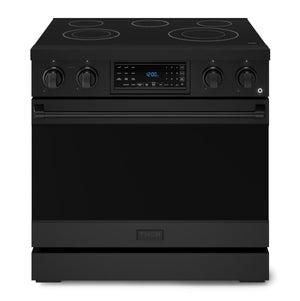 Cuisinière électrique amovible de style professionnel collection Gordon Ramsay de Thor Kitchen de 36 po avec panneau de commande tactile inclinable - RSE36B