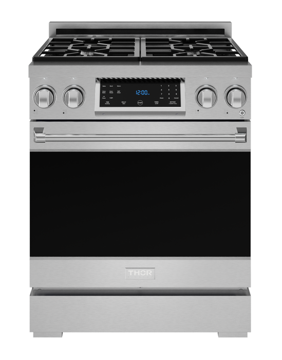 Cuisinière à gaz amovible de style professionnel collection Gordon Ramsay de Thor Kitchen de 30 po avec panneau de commande tactile inclinable - RSG30