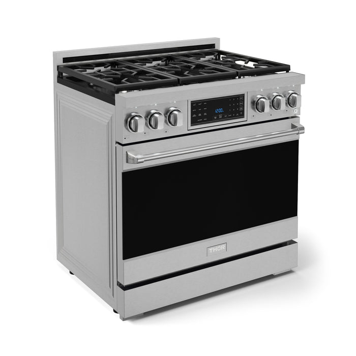 Cuisinière à gaz amovible de style professionnel collection Gordon Ramsay de Thor Kitchen de 36 po avec panneau de commande tactile inclinable - RSG36