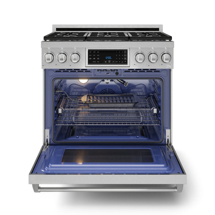 Cuisinière à gaz amovible de style professionnel collection Gordon Ramsay de Thor Kitchen de 36 po avec panneau de commande tactile inclinable - RSG36