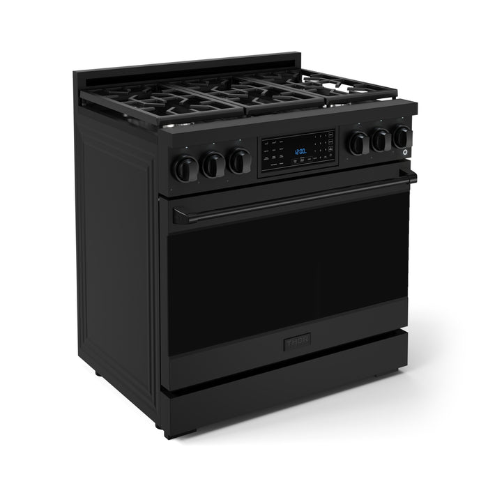 Cuisinière à gaz amovible de style professionnel collection Gordon Ramsay de Thor Kitchen de 36 po avec panneau de commande tactile inclinable - RSG36B