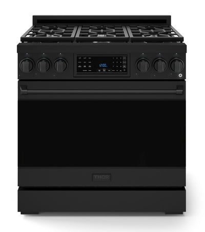 Gordon Ramsay Collection by Thor Kitchen 36" Freestanding Professional Gas Range with Tilt Panel Touch Control - RSG36B|Cuisinière à gaz amovible de style professionnel collection Gordon Ramsay de Thor Kitchen de 36 po - RSG36B